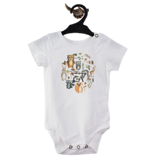 Wadera Baby bodysuit with forest animals